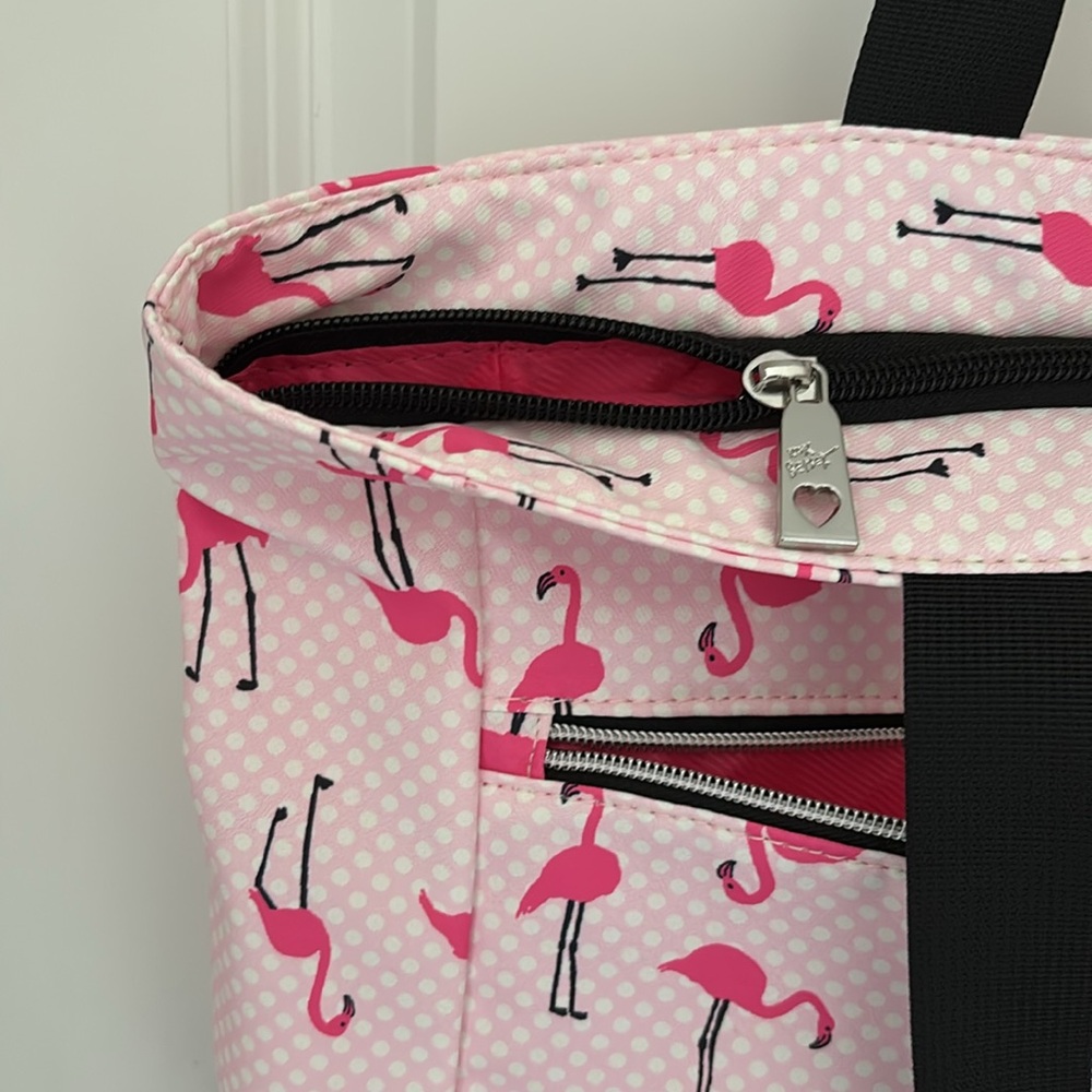 ☀️Betsey Johnson Pink Flamingo Tote Bag - Picture 4 of 13